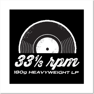 33 1/3 rpm 190 gram heavyweight vinyl Posters and Art